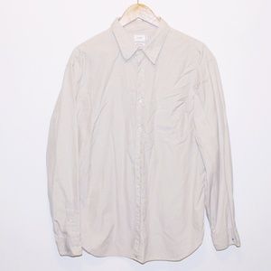 J. Crew Tan/Grey Button Down Shirt XL